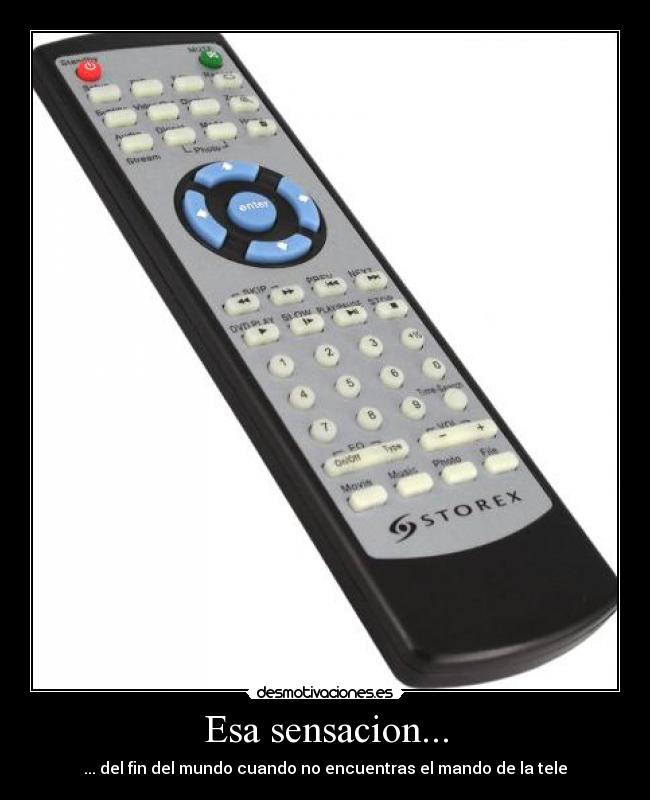 Esa sensacion... -