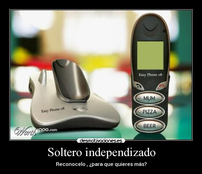 Soltero independizado - Reconocelo , ¿para que quieres más?