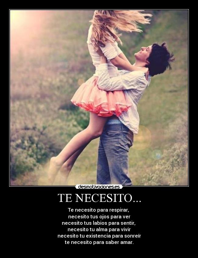 TE NECESITO... -