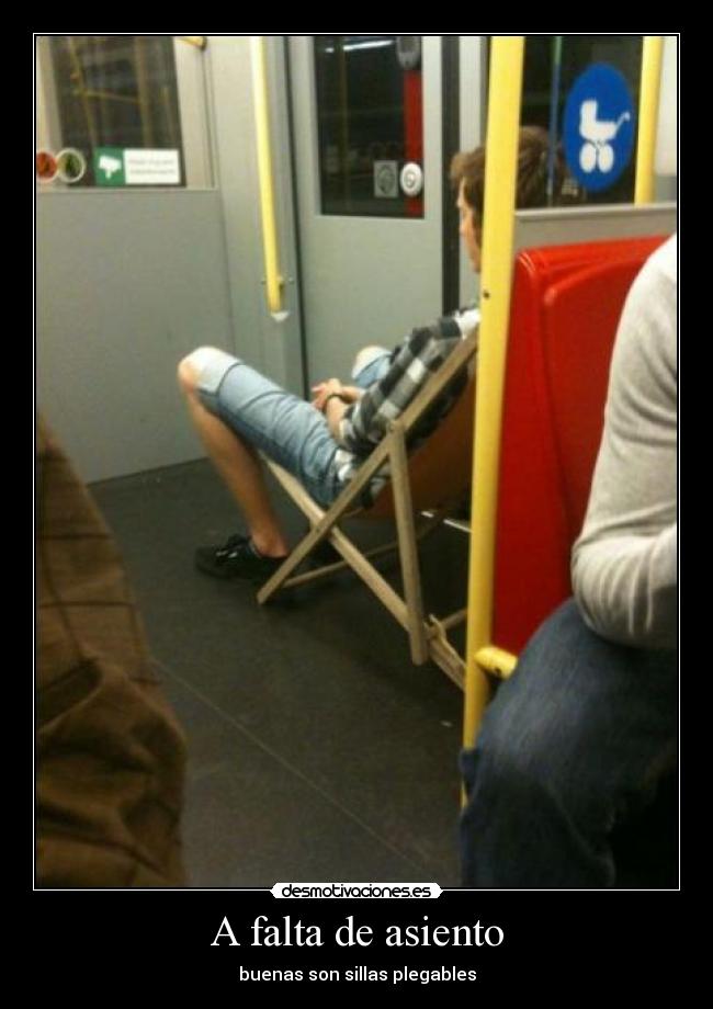 A falta de asiento -