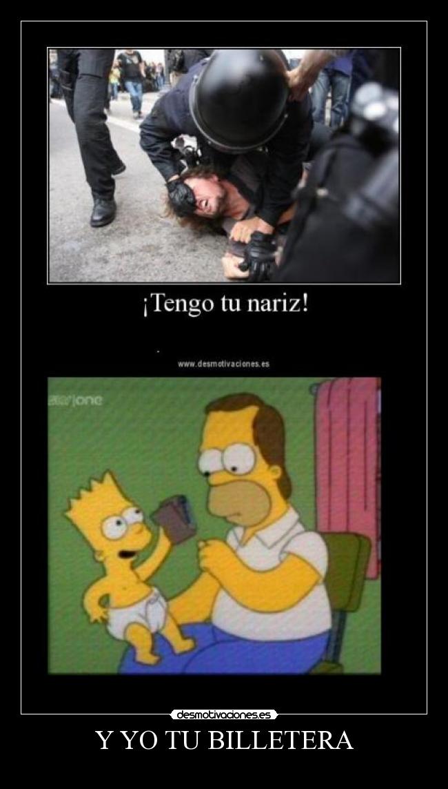 carteles simpson billetera desmotivaciones