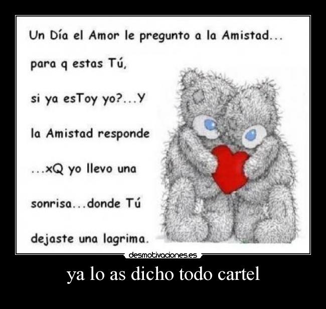 ya lo as dicho todo cartel - 