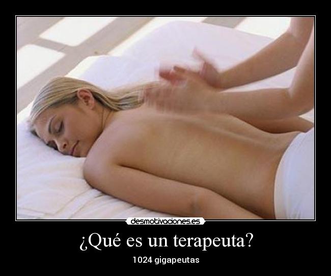 ¿Qué es un terapeuta? -