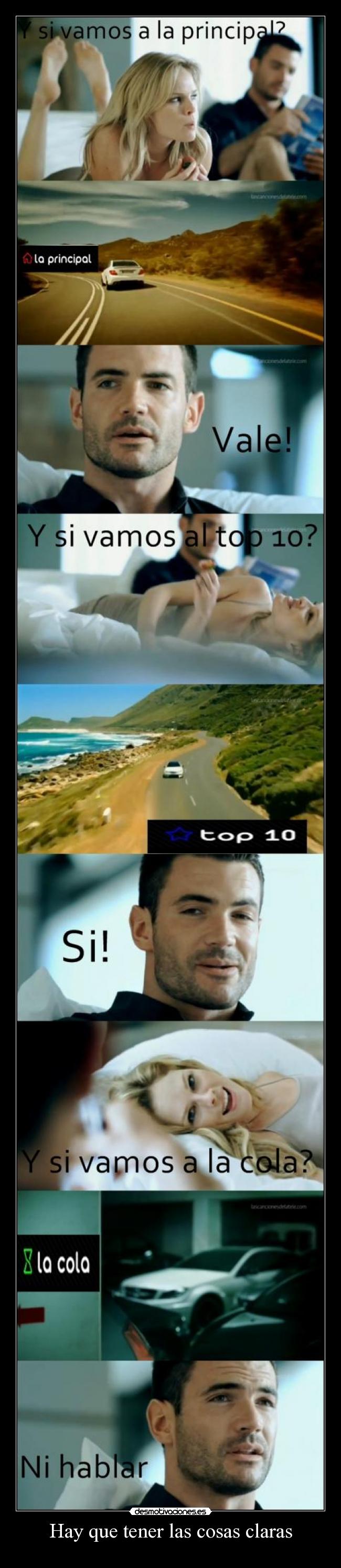 Hay que tener las cosas claras - 