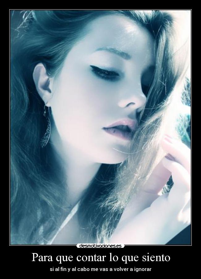 Para que contar lo que siento -