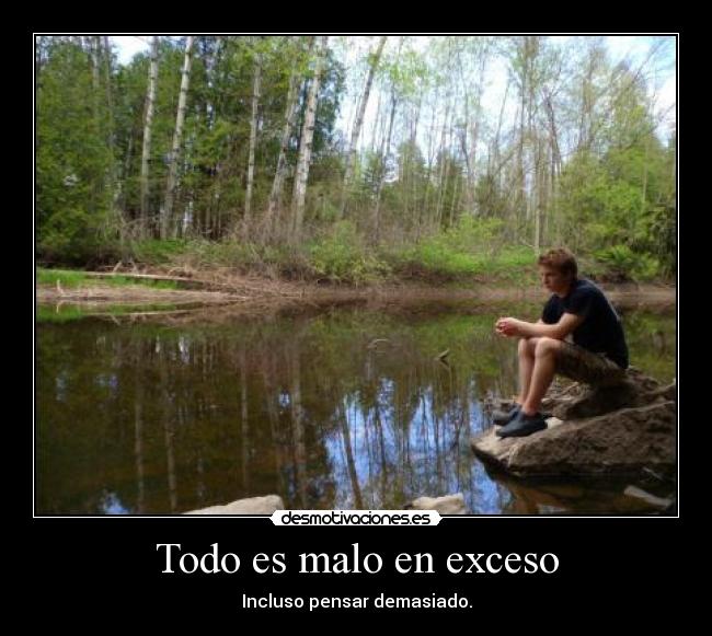 Todo es malo en exceso - 