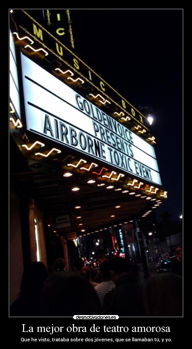 La mejor obra de teatro amorosa -