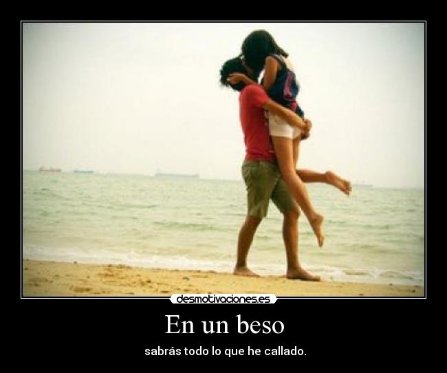 En un beso -