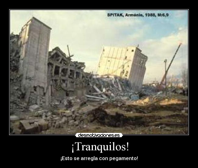 ¡Tranquilos! - ¡Esto se arregla con pegamento!