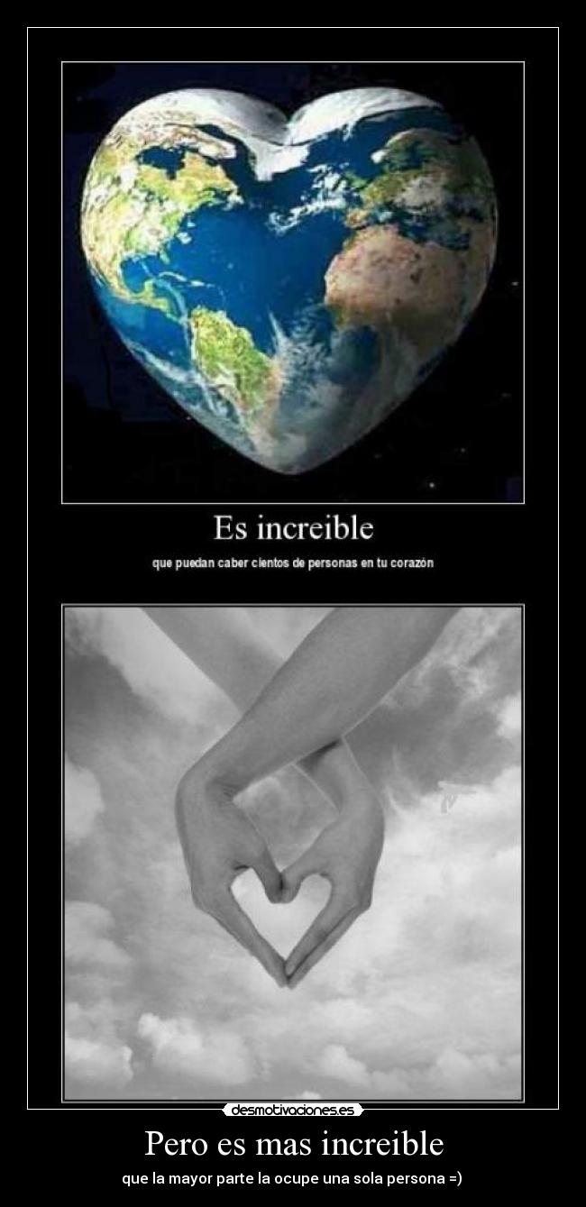 Pero es mas increible - que la mayor parte la ocupe una sola persona =) 