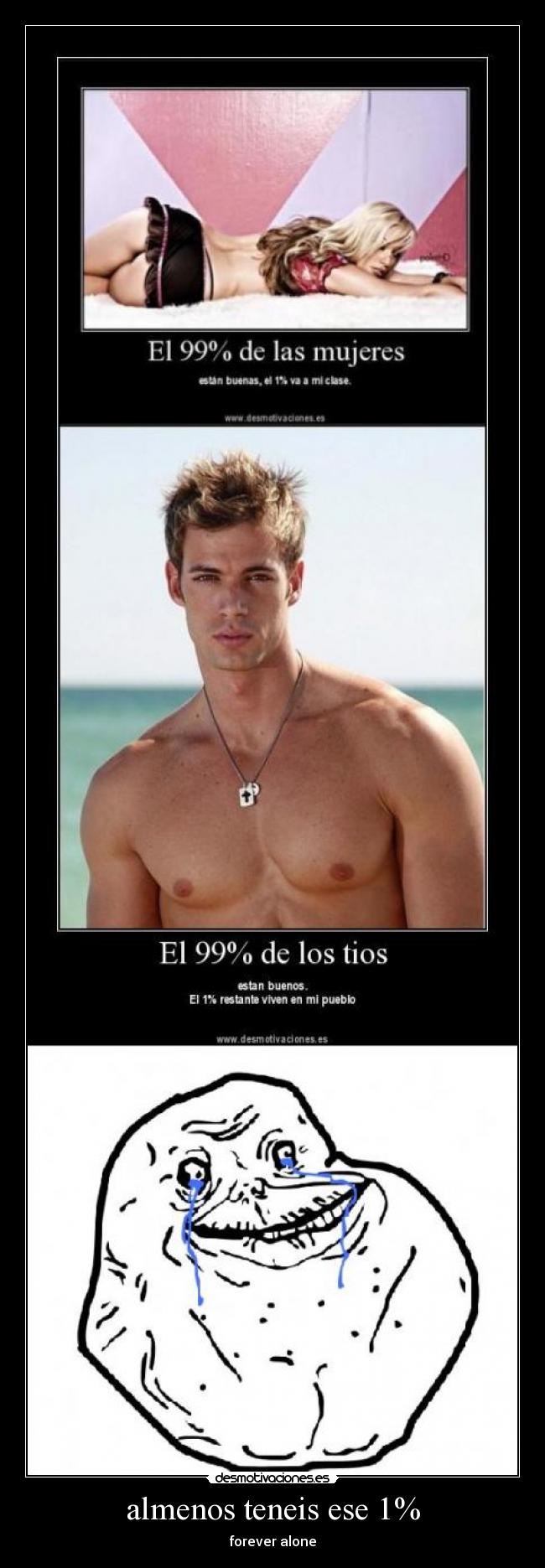almenos teneis ese 1% - forever alone