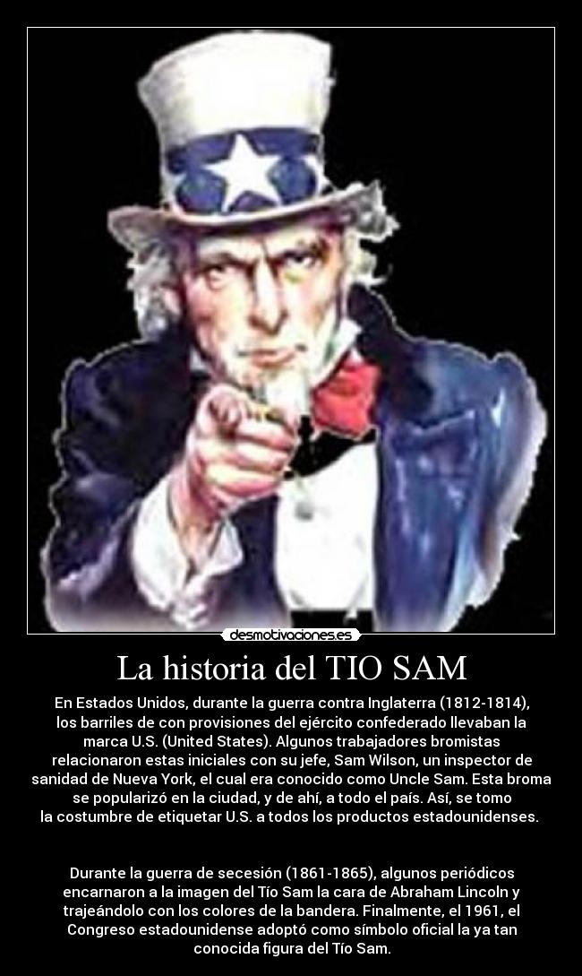 La historia del TIO SAM -