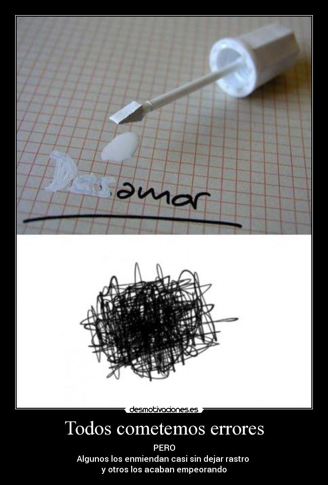 carteles todos cometemos errores desmotivaciones