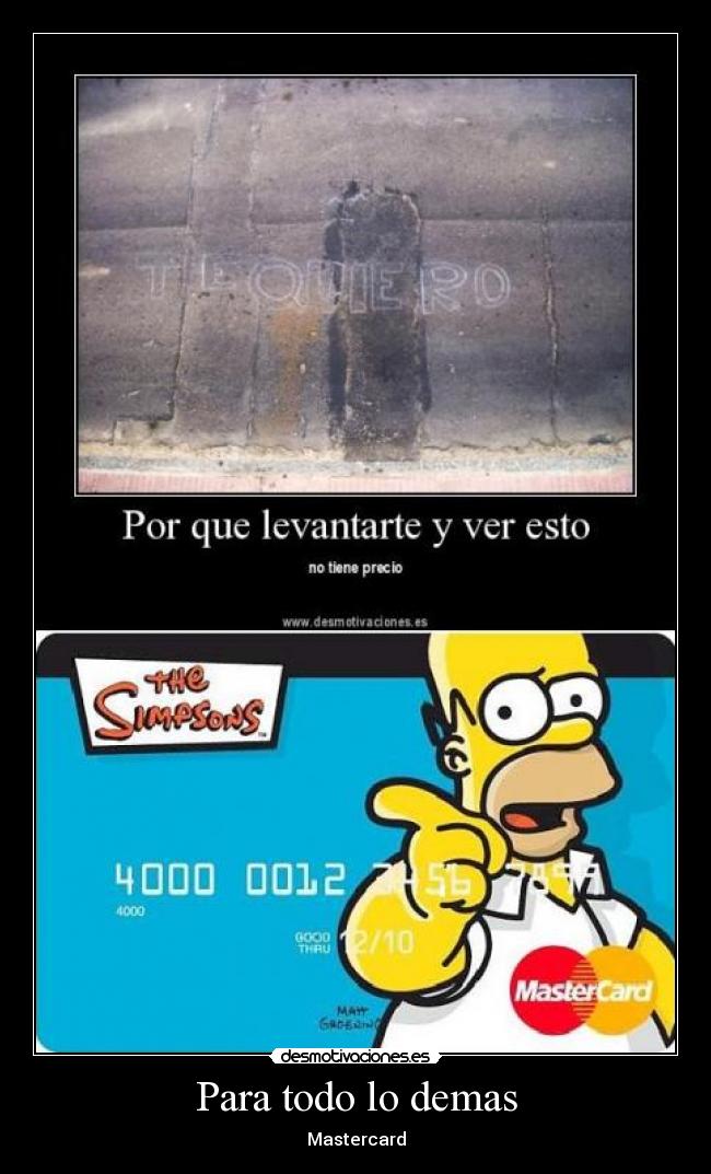 carteles mastercard desmotivaciones