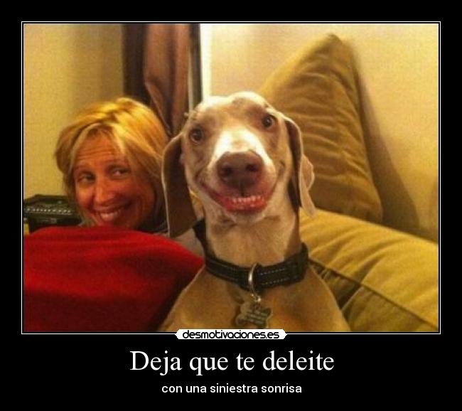 carteles siniestra sonrisa miedo terror apocaliptico perro desmotivaciones