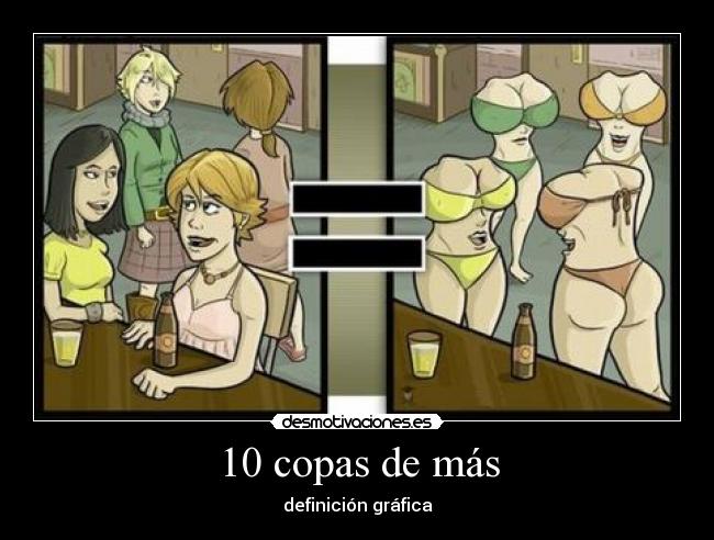 10 copas de más -