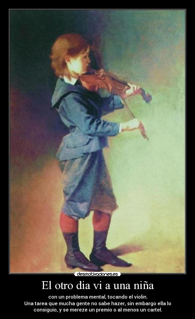 El otro dia vi a una niña -