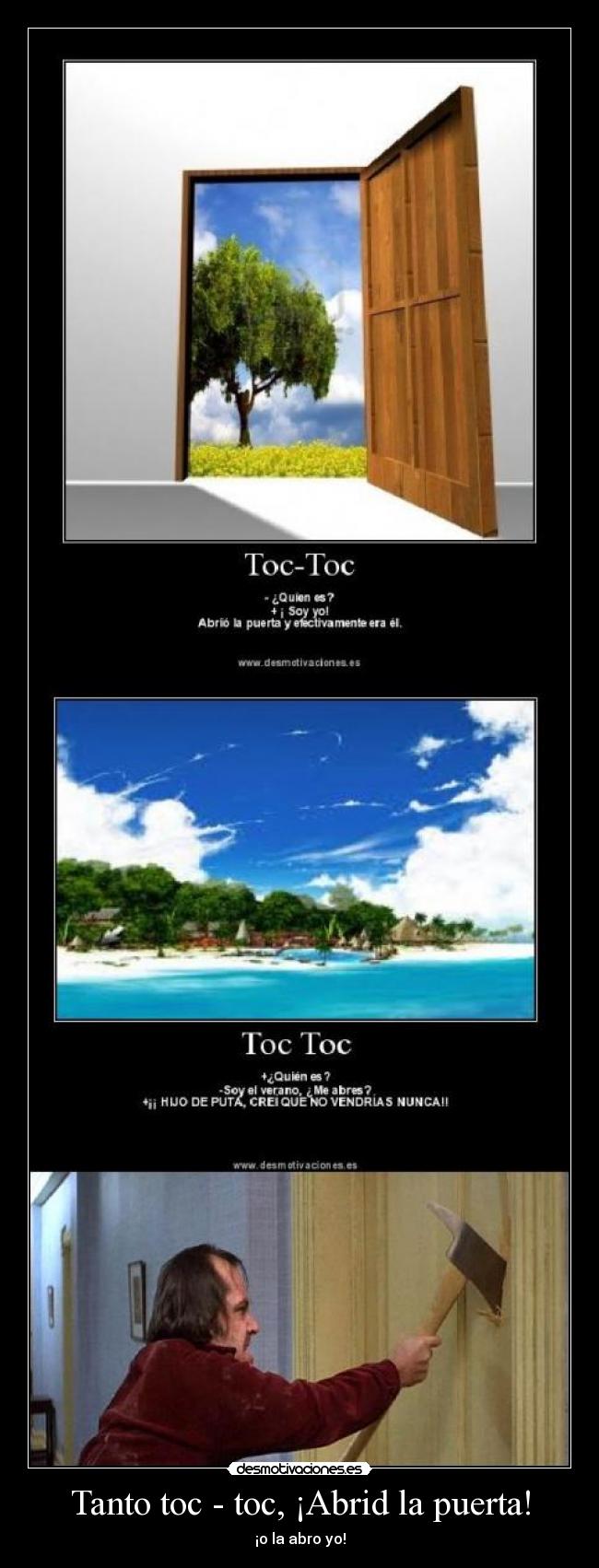 Tanto toc - toc, ¡Abrid la puerta! - 