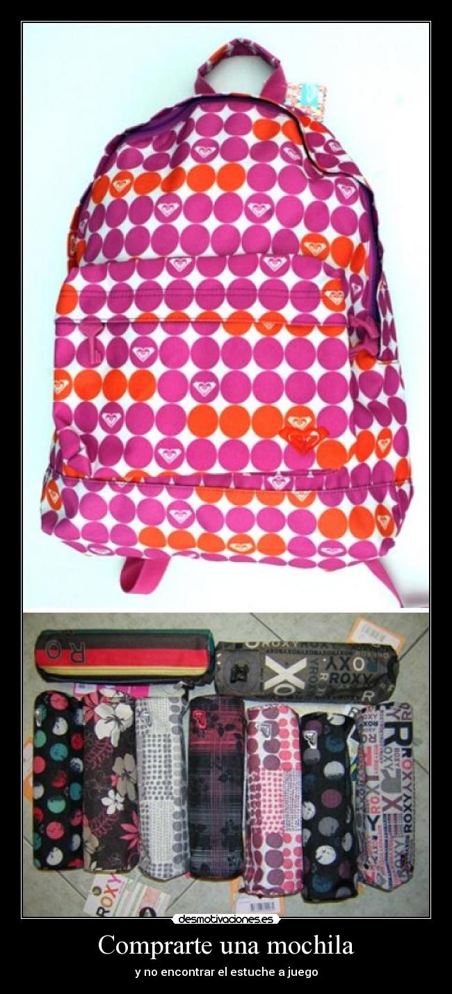 carteles comprarte una mochila desmotivaciones