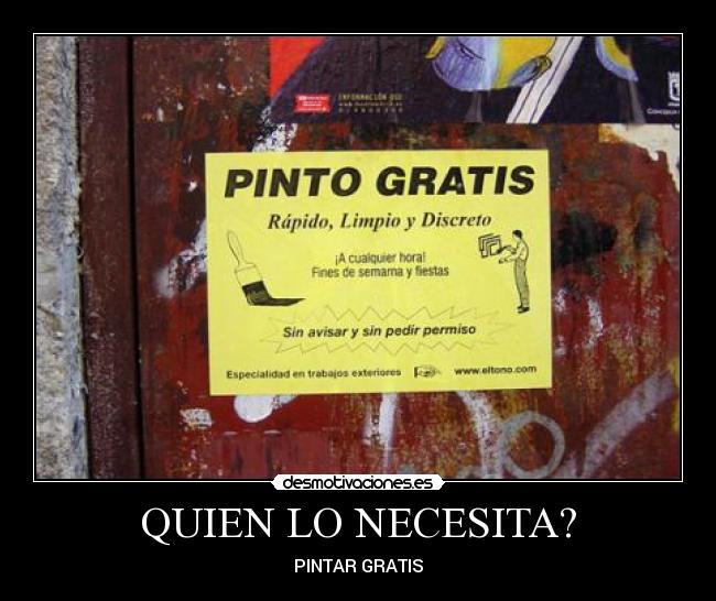 QUIEN LO NECESITA? -
