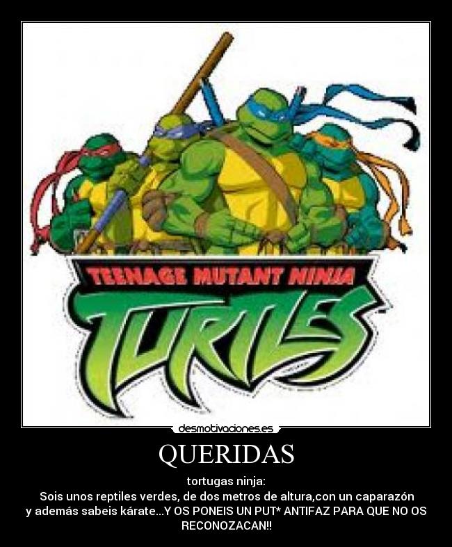 carteles tortugas ninja moniologo desmotivaciones