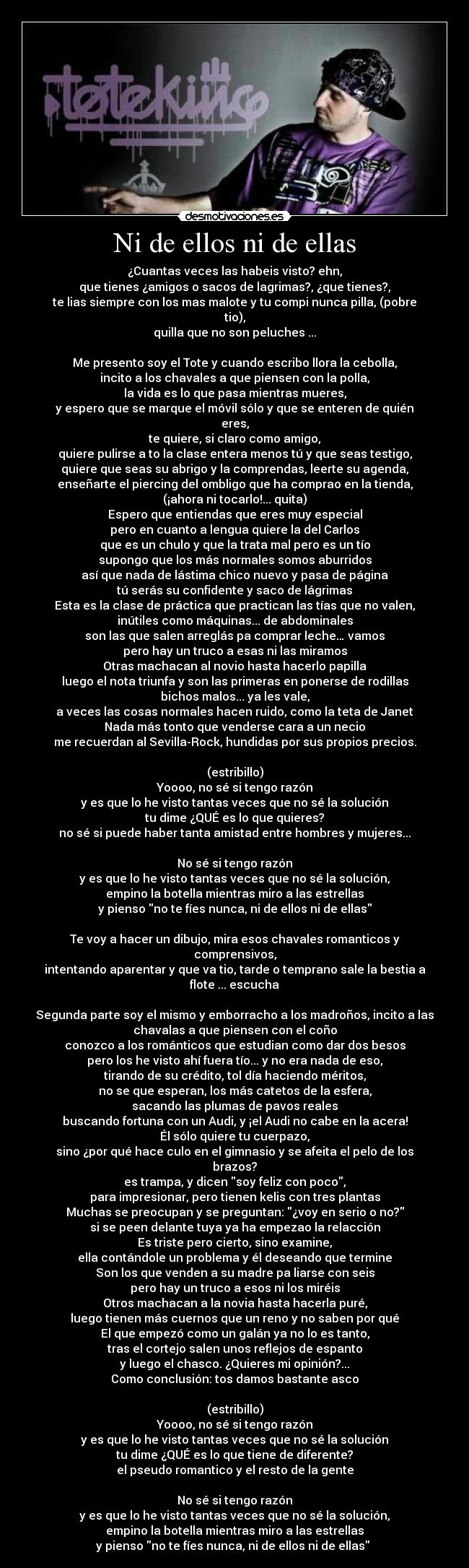 Ni de ellos ni de ellas -