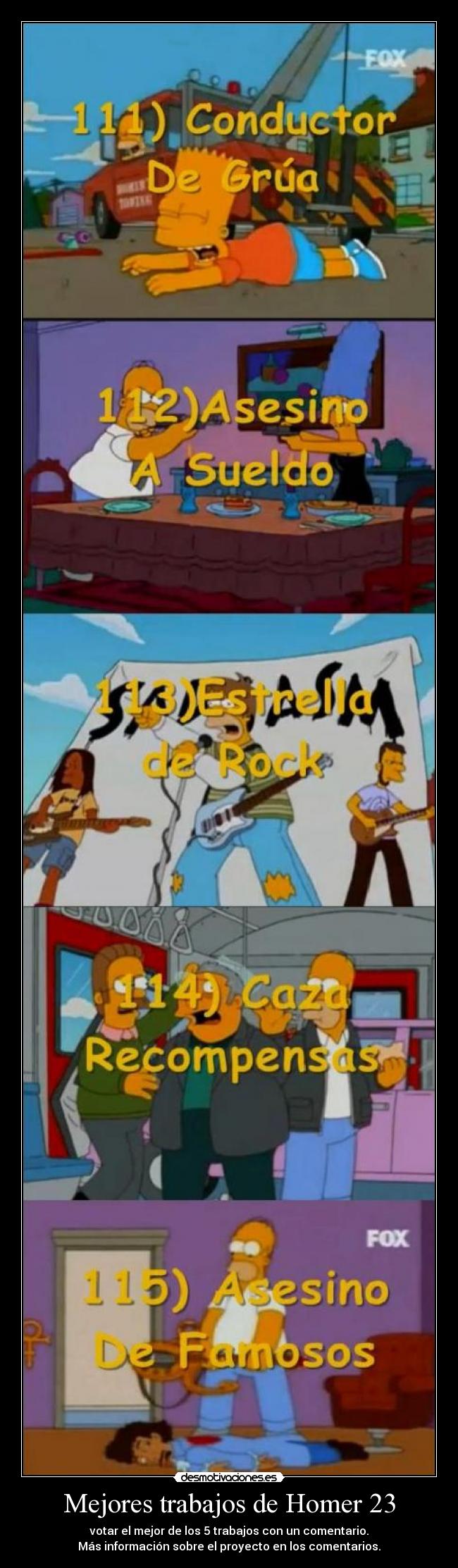 carteles mejores trabajos homer desmotivaciones