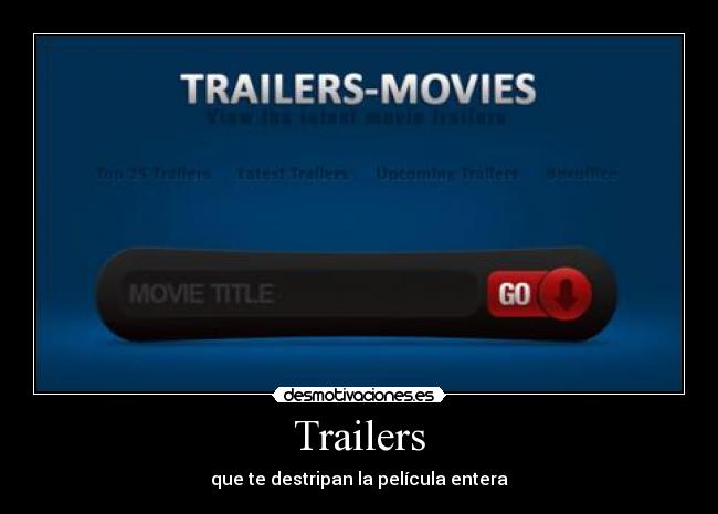 carteles trailers desmotivaciones