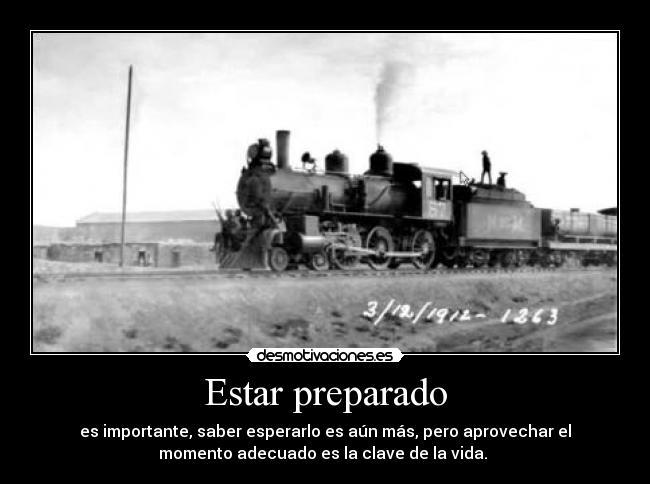 Estar preparado -