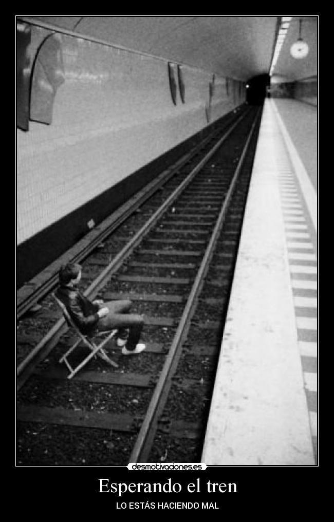 Esperando el tren -