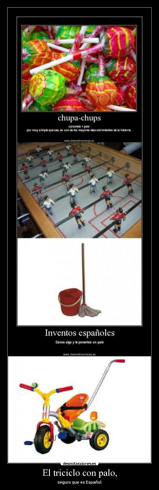 El triciclo con palo, - 