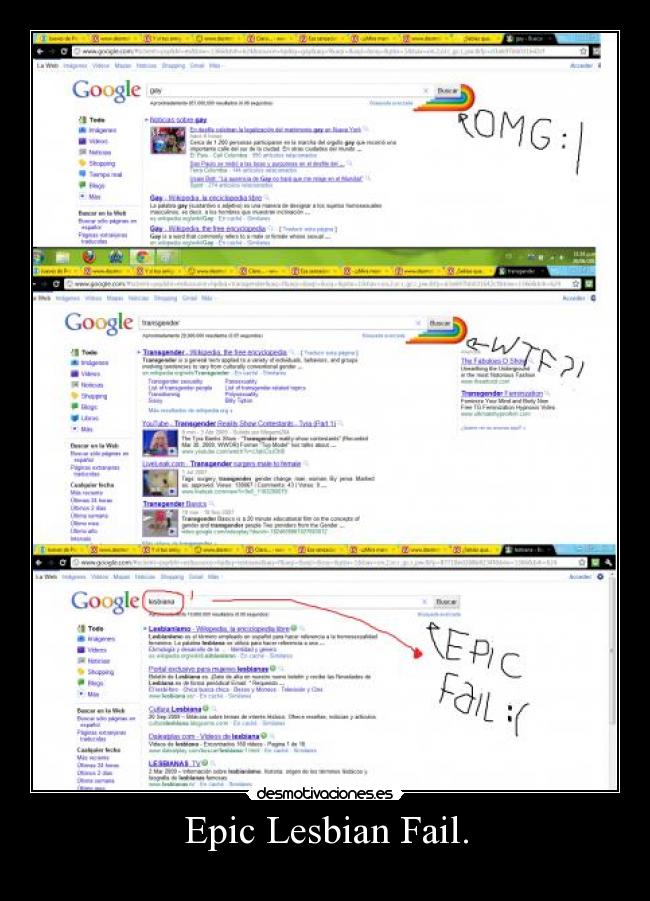Epic Lesbian Fail. -