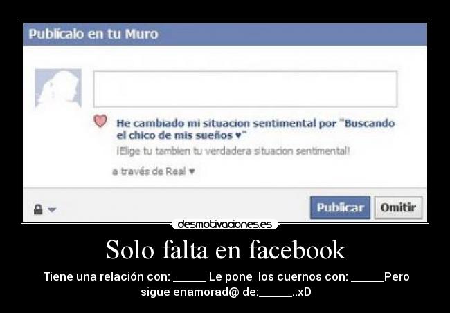 Solo falta en facebook - 