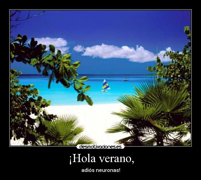 ¡Hola verano, - adiós neuronas!