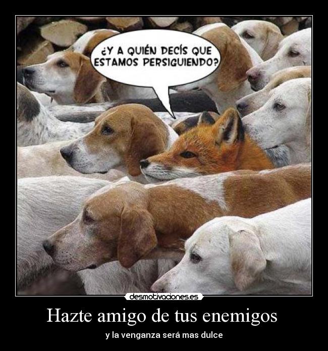 Hazte amigo de tus enemigos -