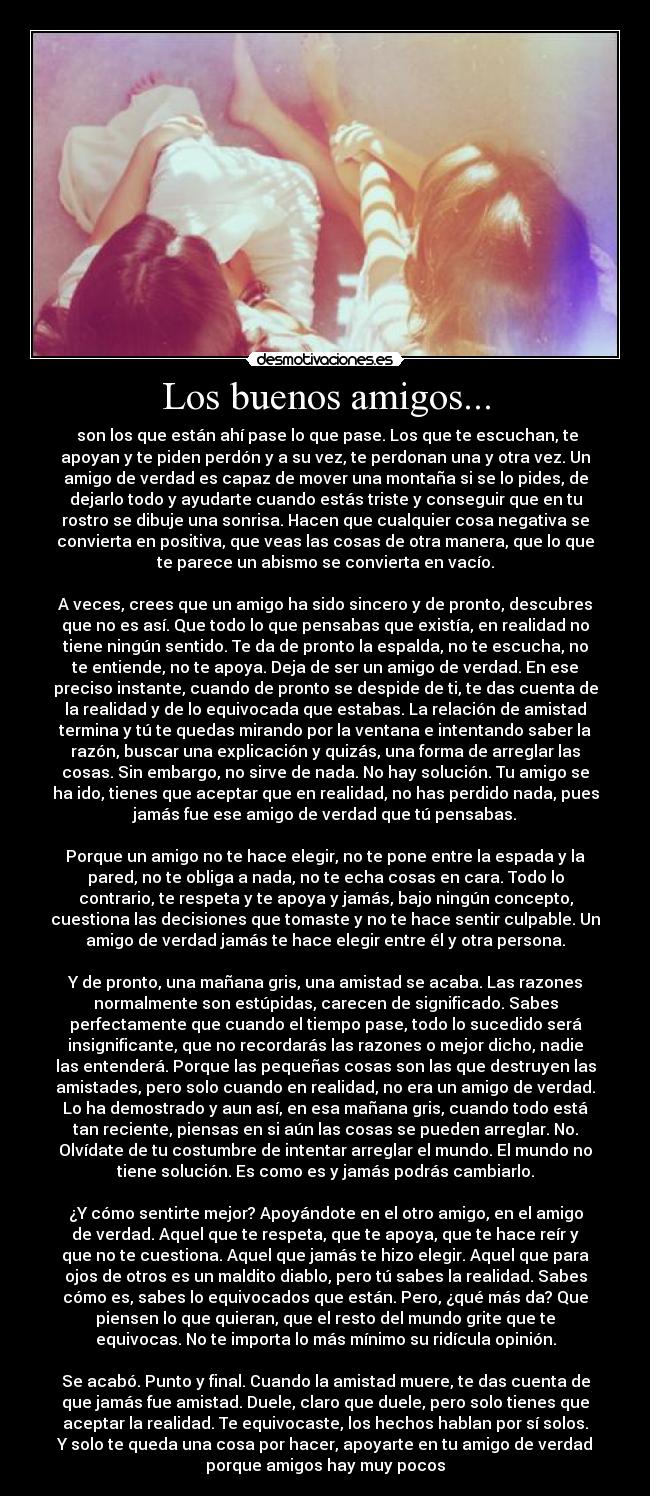 Los buenos amigos... - 
