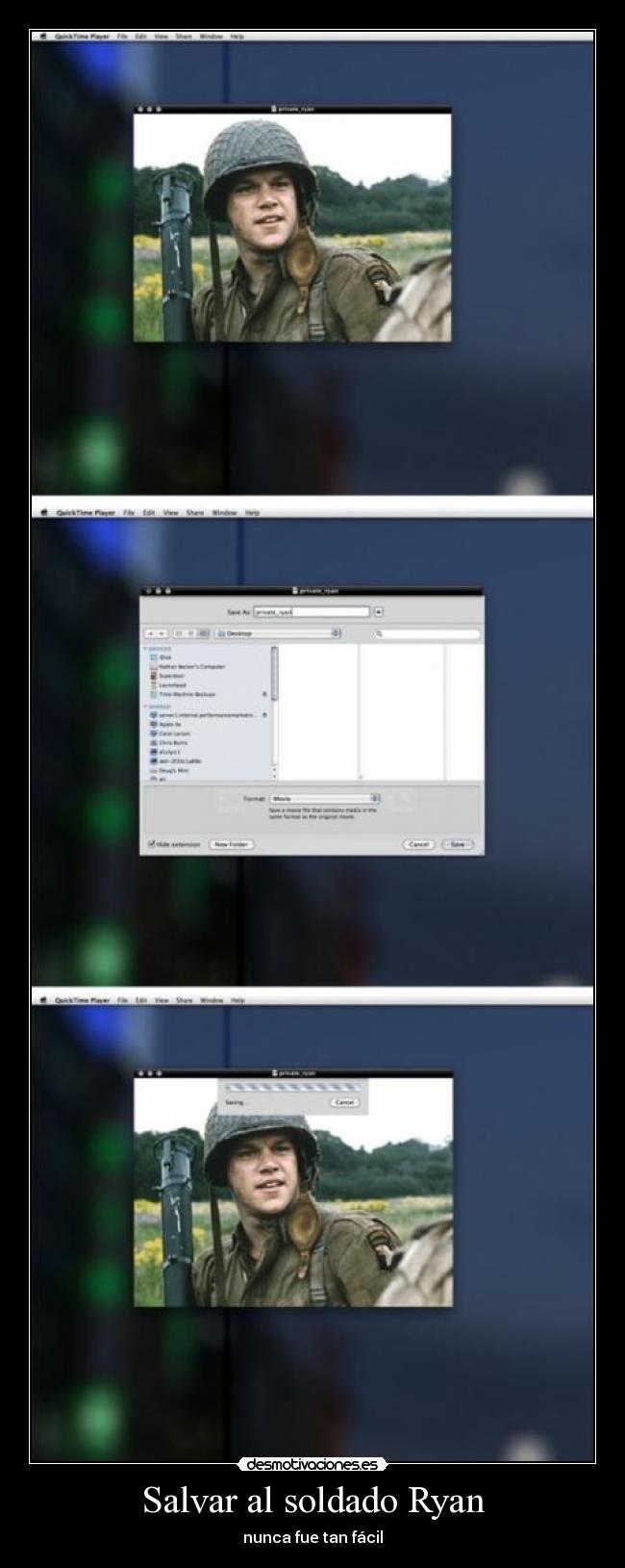 Salvar al soldado Ryan - nunca fue tan fácil