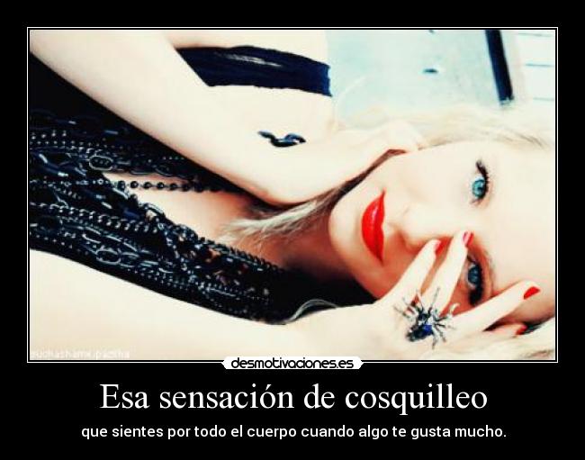 Esa sensación de cosquilleo - 