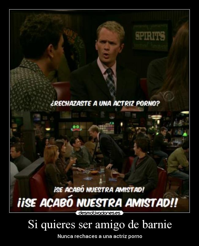 Si quieres ser amigo de barnie - 