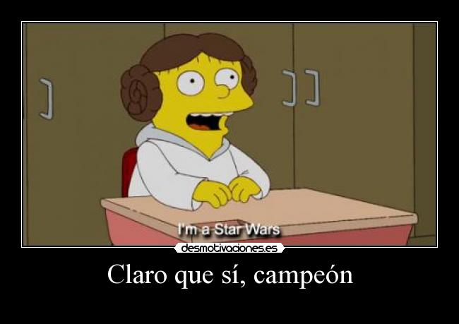 carteles ralfh campeon simpson star wars desmotivaciones