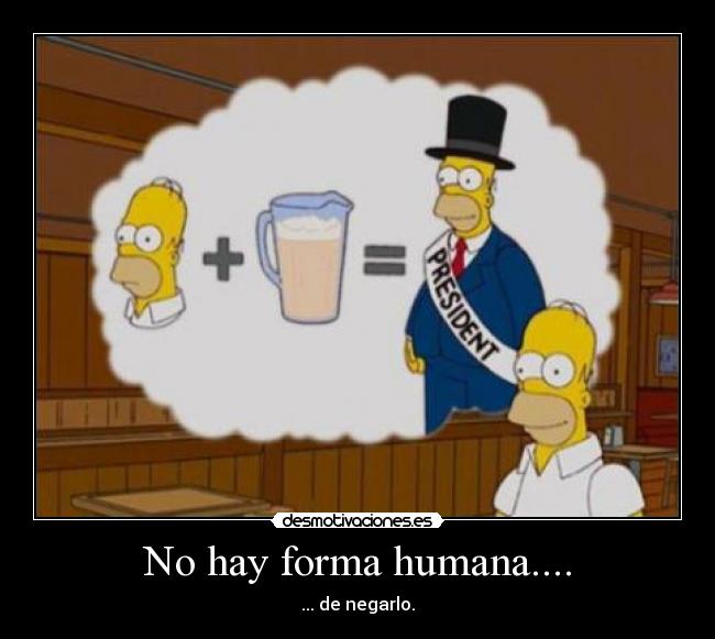 carteles simpsons homero cerveza presidente desmotivaciones