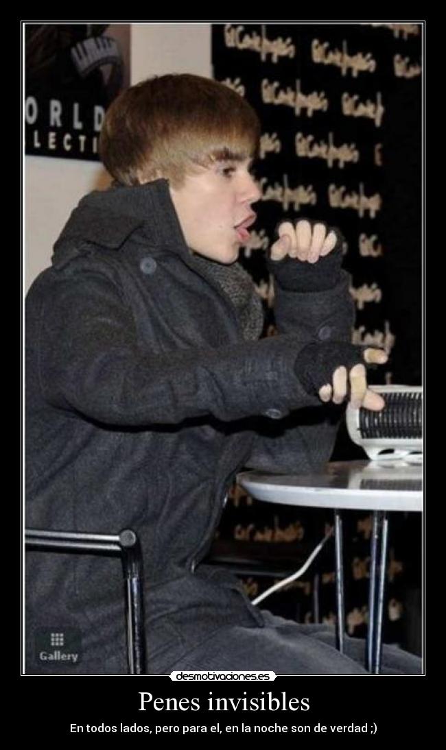 Penes invisibles - En todos lados, pero para el, en la noche son de verdad ;)