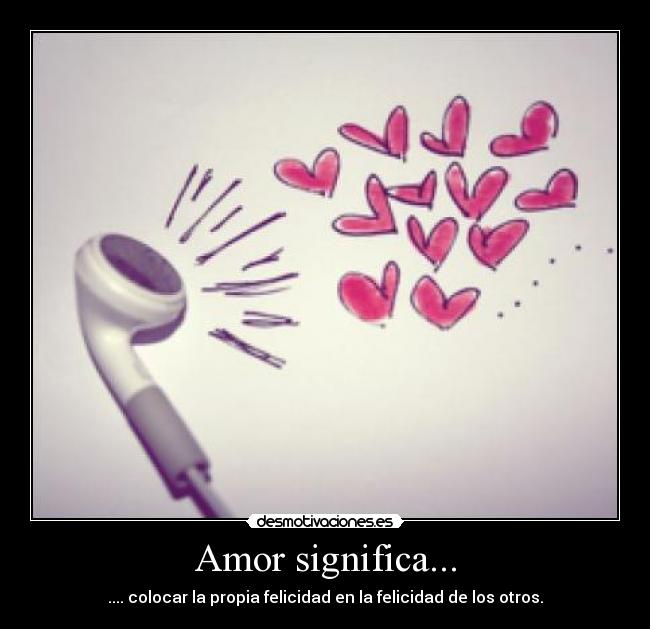 Amor significa... - 
