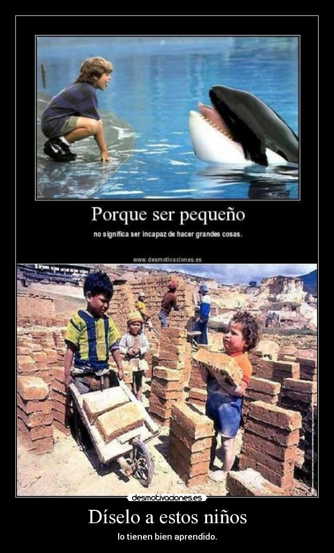 Díselo a estos niños -