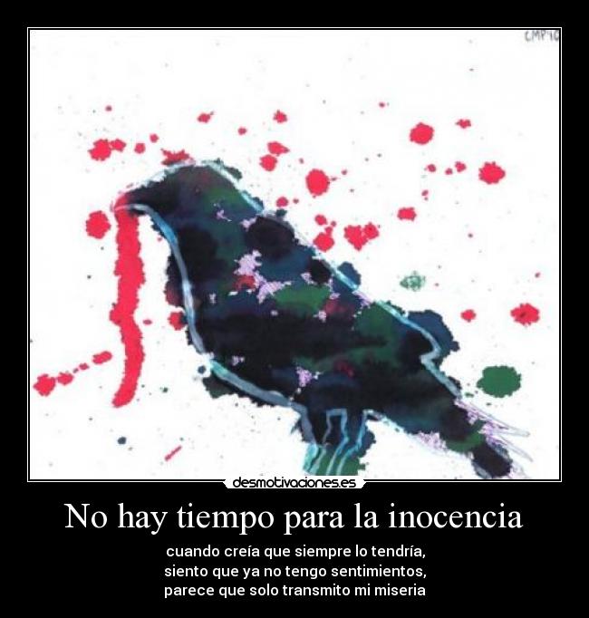 No hay tiempo para la inocencia -