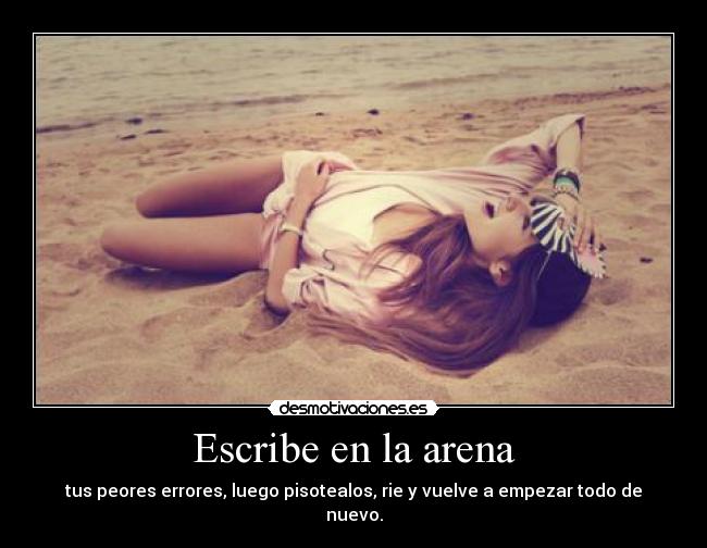 Escribe en la arena - 