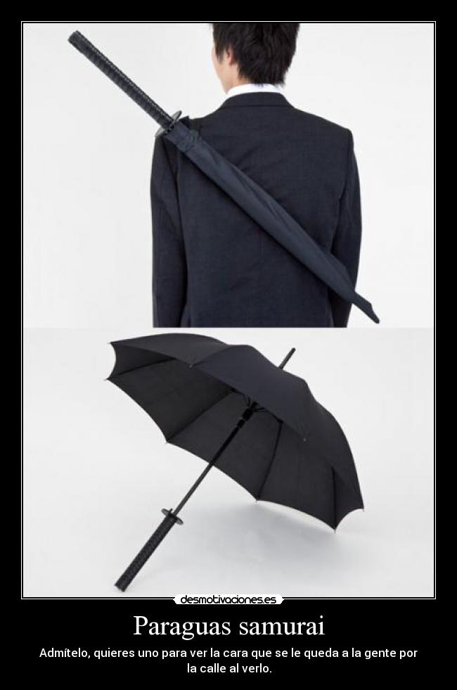 Paraguas samurai -