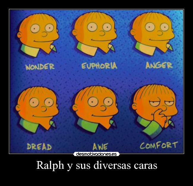 Ralph y sus diversas caras -