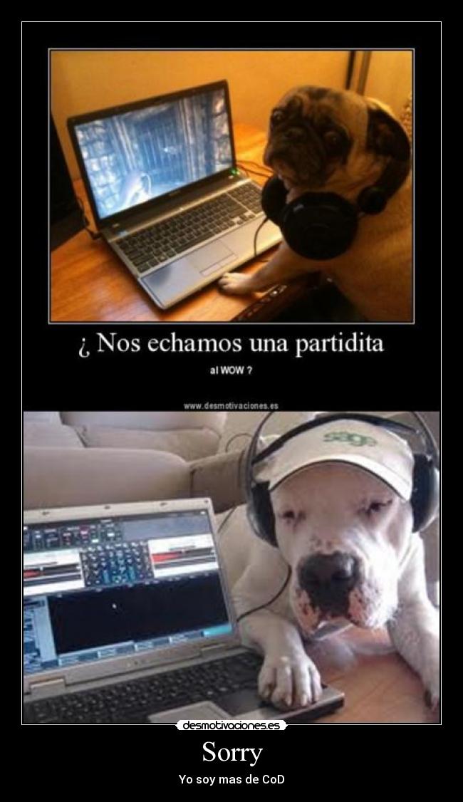 Sorry - Yo soy mas de CoD