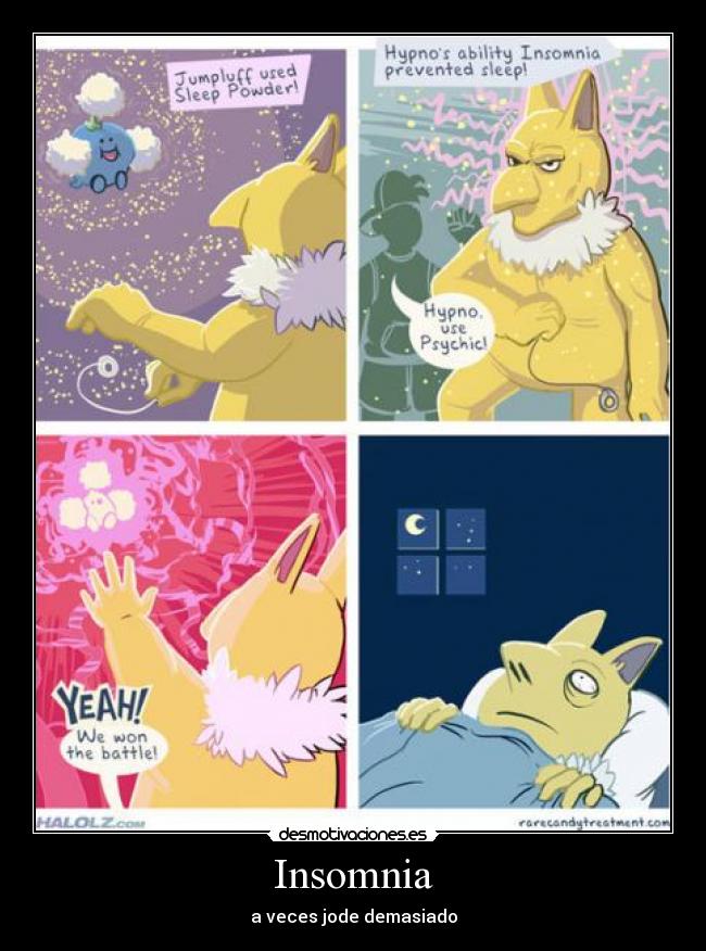Insomnia - a veces jode demasiado